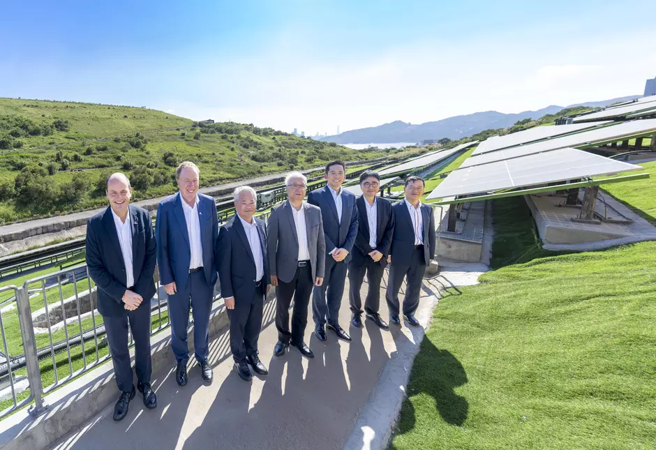 Group photo at TKO Solar Farm 